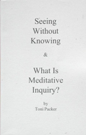 Seeing Without
Knowing & What Is Meditative Inquiry?